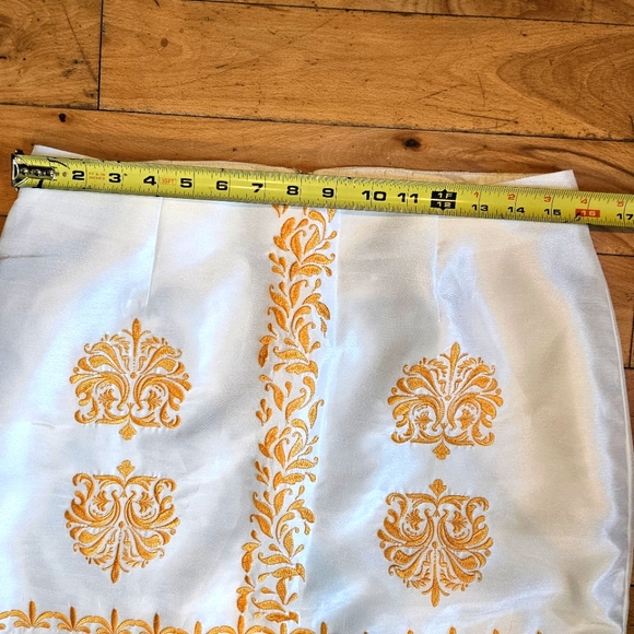 Midnight Velvet Embroidered Pencil Skirt - Picture 4 of 11